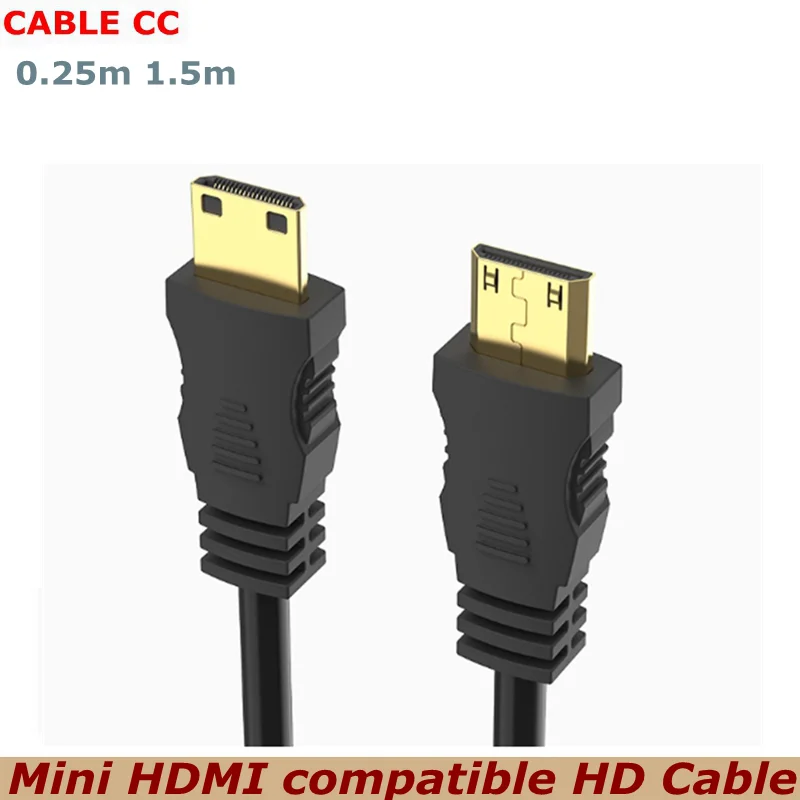 1.4MINI HDMI Plug to Mini High-Definition Plug Video Cable Type C to C Adapter High Quality TV DVD Phone 1.5m High Definition TV
