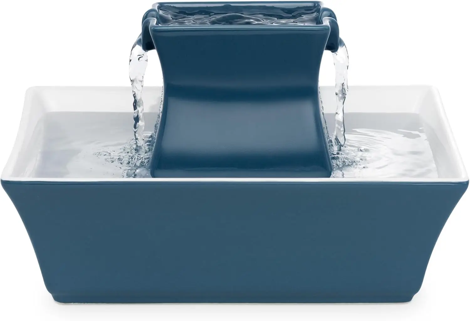 

Ceramic Pet Water Fountain with Dual Streams and Carbon Filter, 70 oz Capacity for Cats and Dogs