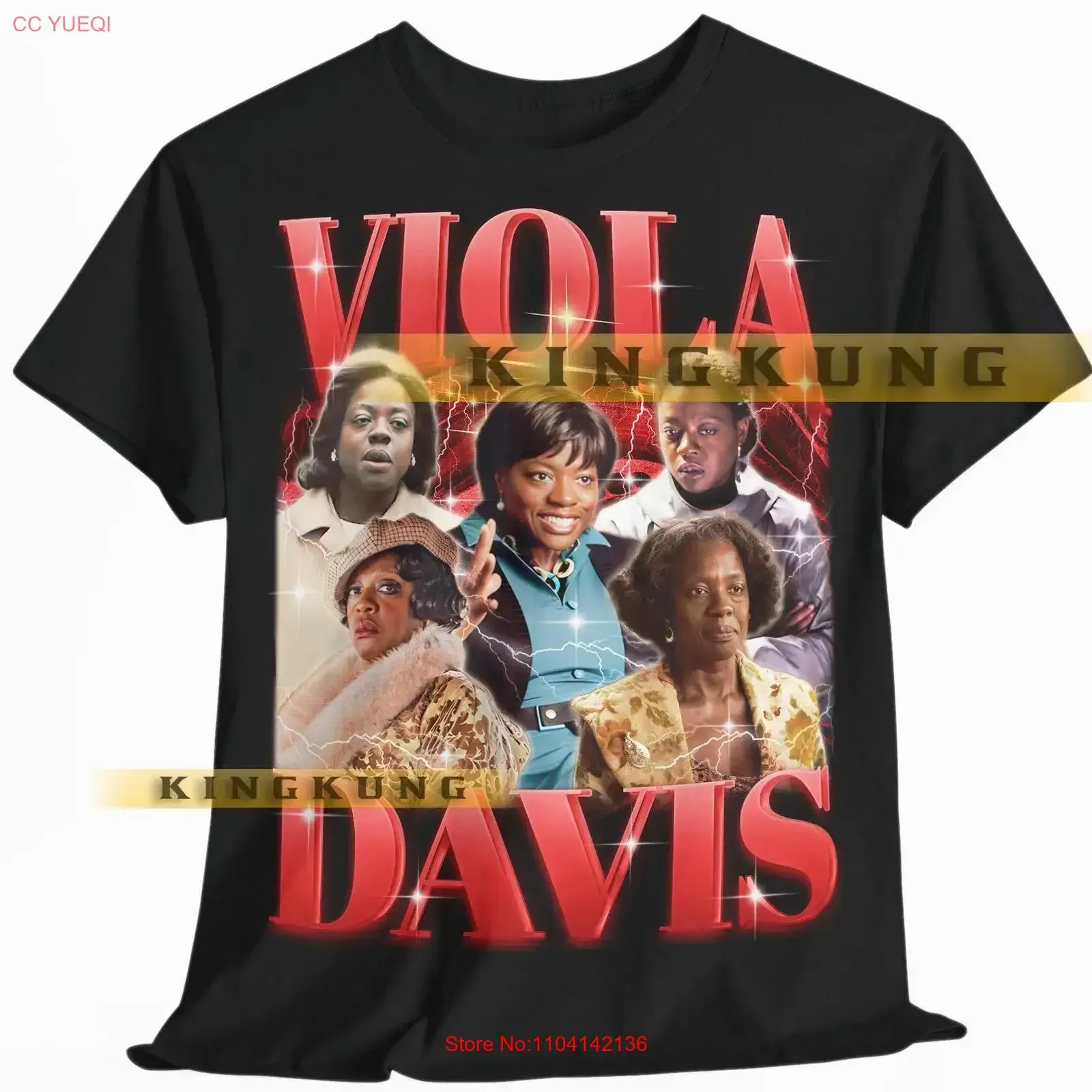 VIOLA DAVIS T Shirt Vintage Retro 90s saf vintage Washed homme Versatile Stylish graphic fashion Comfortable designer clothes