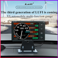 lufi xs revolution obd2 OBD+GPS Automobile Multi-function Water Temperature Turbo Oil Temperature G value Gyroscope LCD gauge