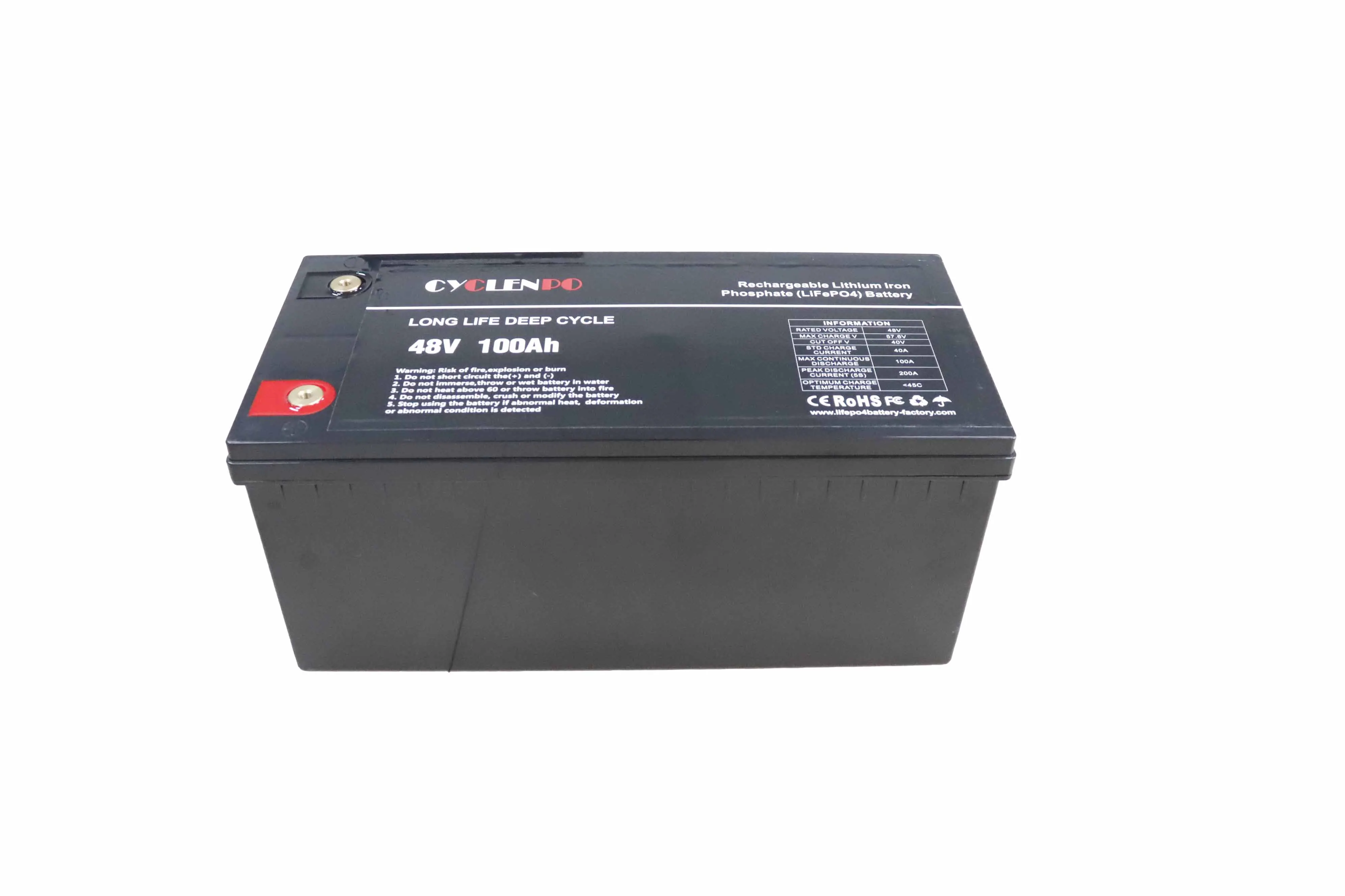 Factory direct supply lifepo4 100ah 120ah batterie lithium ion 48v