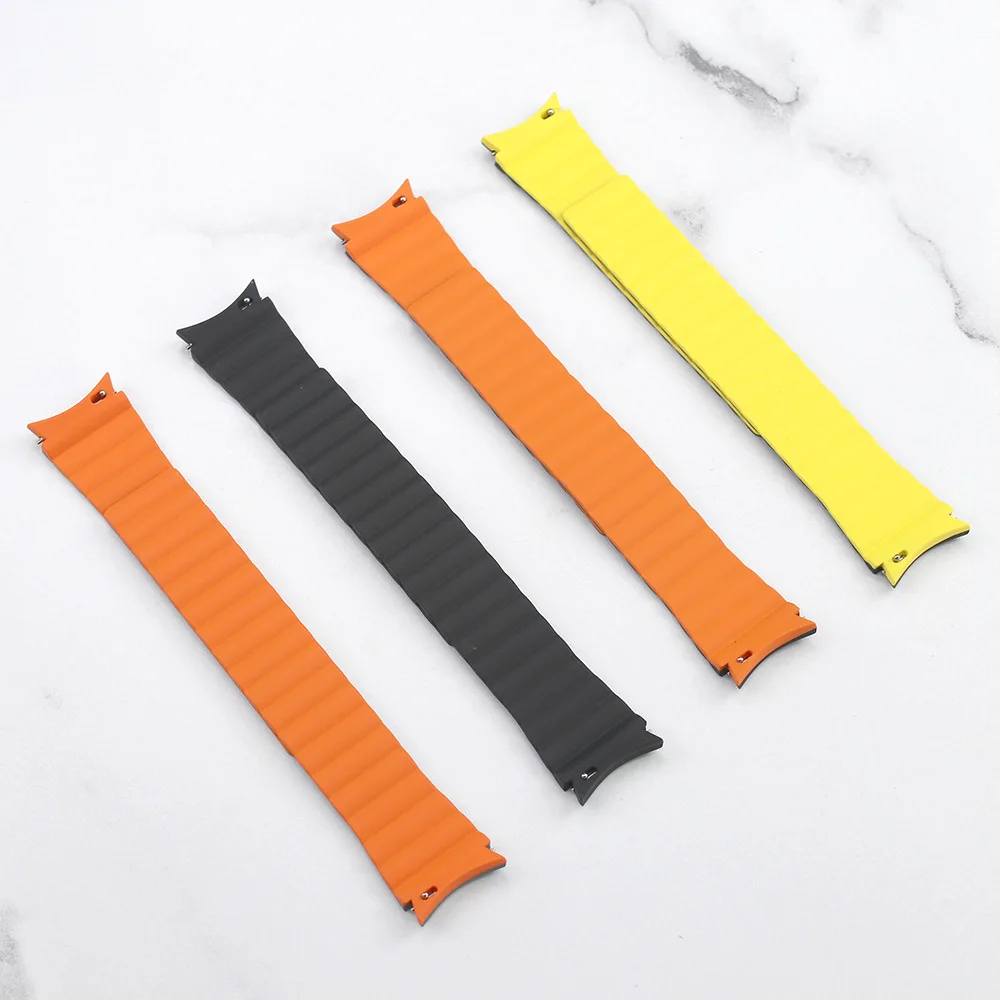 Magnetic Silicone Strap for Samsung Galaxy Watch 4 6 5 7 44mm 40mm/6 4 Classic 47mm 43mm 46 42mm Bracelet Galaxy 5 Pro 45mm Band