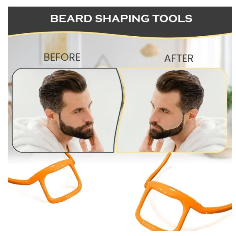 High Quality Practical Silicone Men\'s Beard Shaping Beard Shaper Tool Neckline Guide Easy Clean and Carry Out Beard Shaper