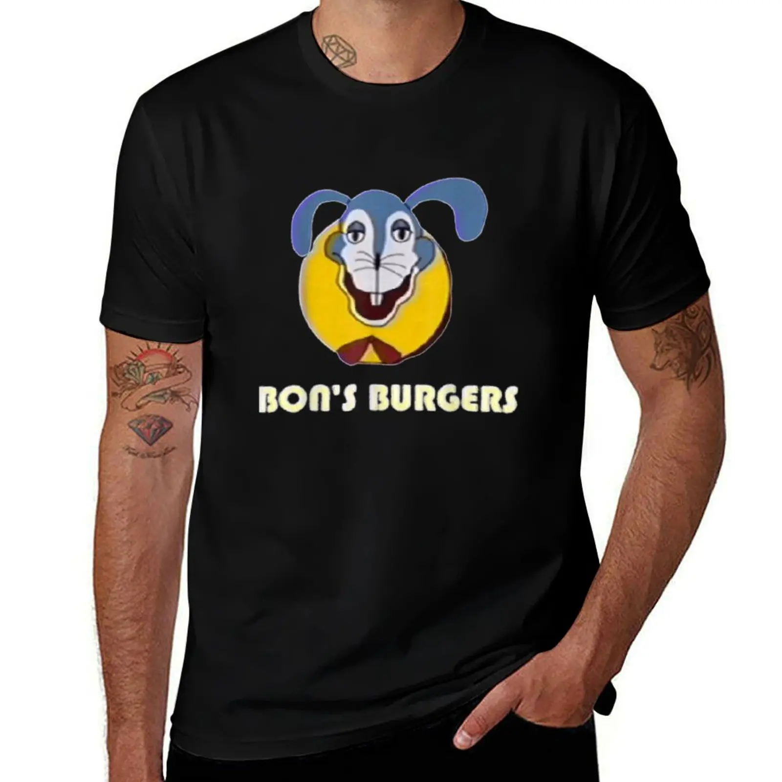 the Walten Bon's Burgers Classic T-Shirt Sweat Resistant Workout Tee Shirt T-Shirt