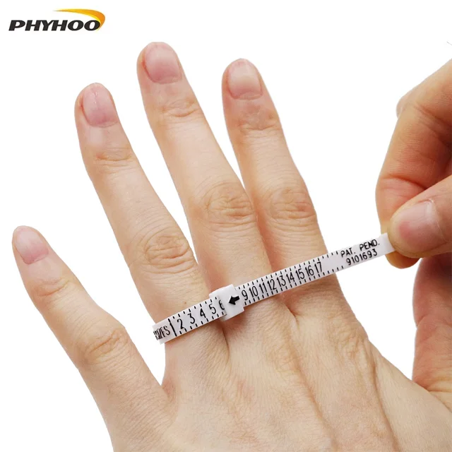 PHYHOO Plastik UK US EU JP HK Narzędzia do pomiaru rozmiaru pierścienia Narzędzia do pomiaru rozmiaru pierścienia Narzędzie do pomiaru rozmiaru pierścienia Akcesoria jubilerskie