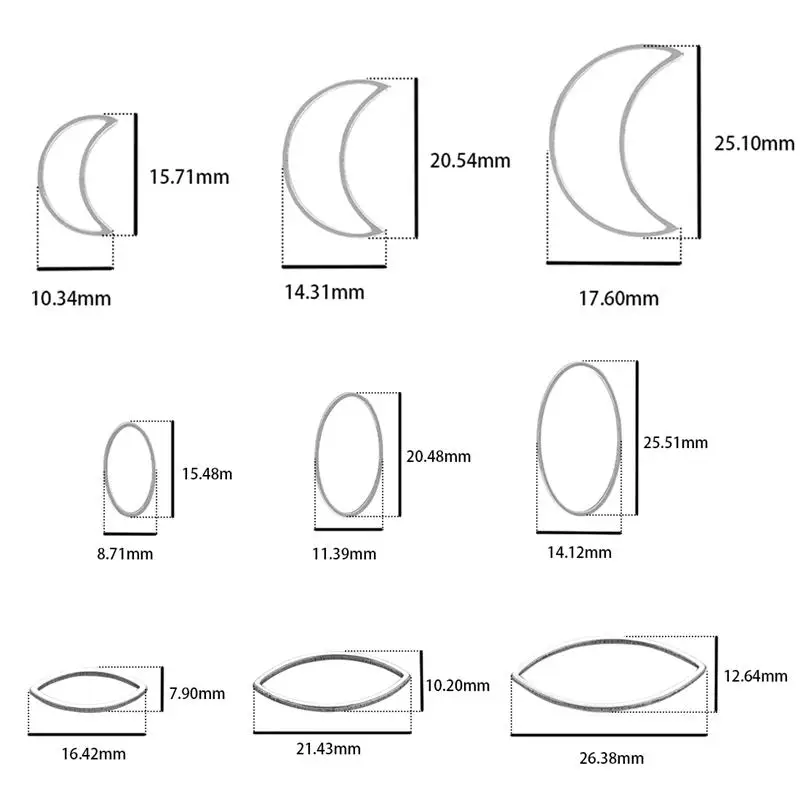 10 szt. Zawieszki z geometryczną ramą ze stali nierdzewnej złote złącza kolorowe oprawki kolczyki DIY Charms komponenty do wyrobu biżuterii akcesoria