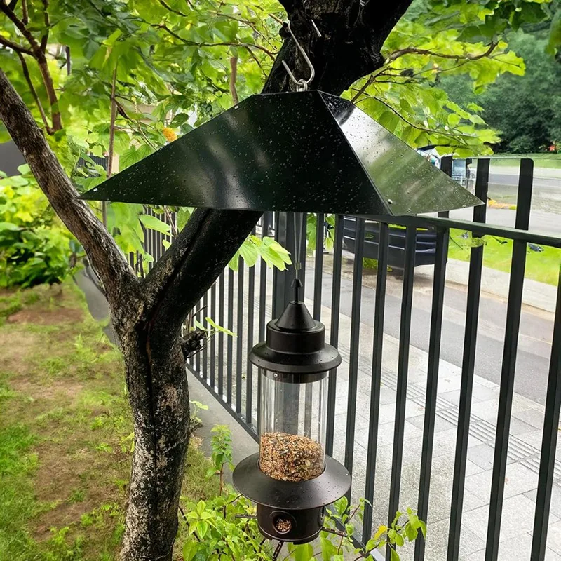 Metal Squirrel Baffle Hanging Squirrel Proof Baffle For Bird Feeder Weather-Resistant Squirrel Guard For Outdoor Hanging