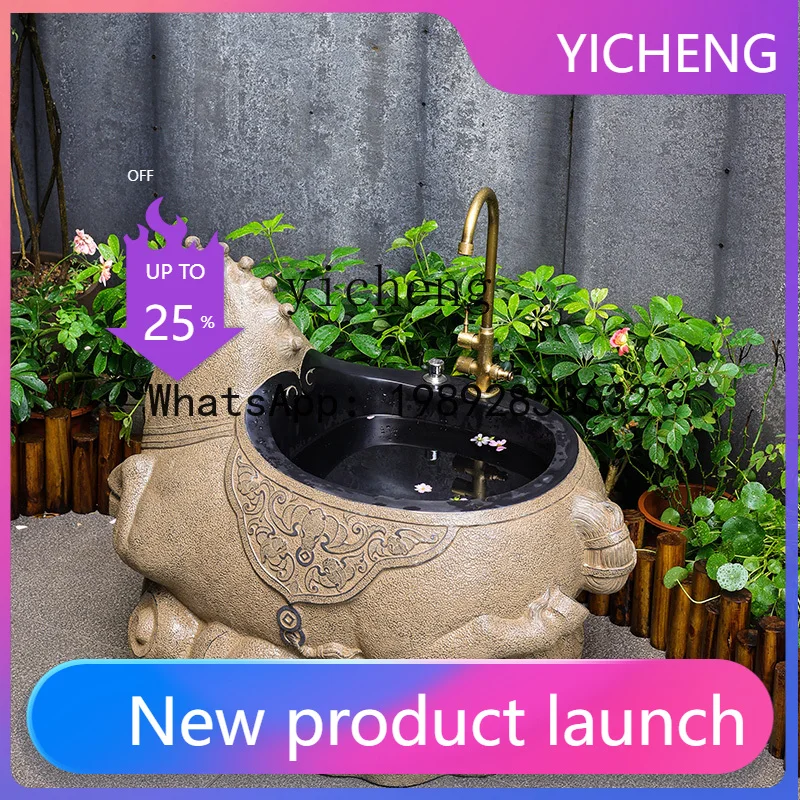 

H3-31 outdoor courtyard mop pool villa yard mop pool outdoor wash basin sink