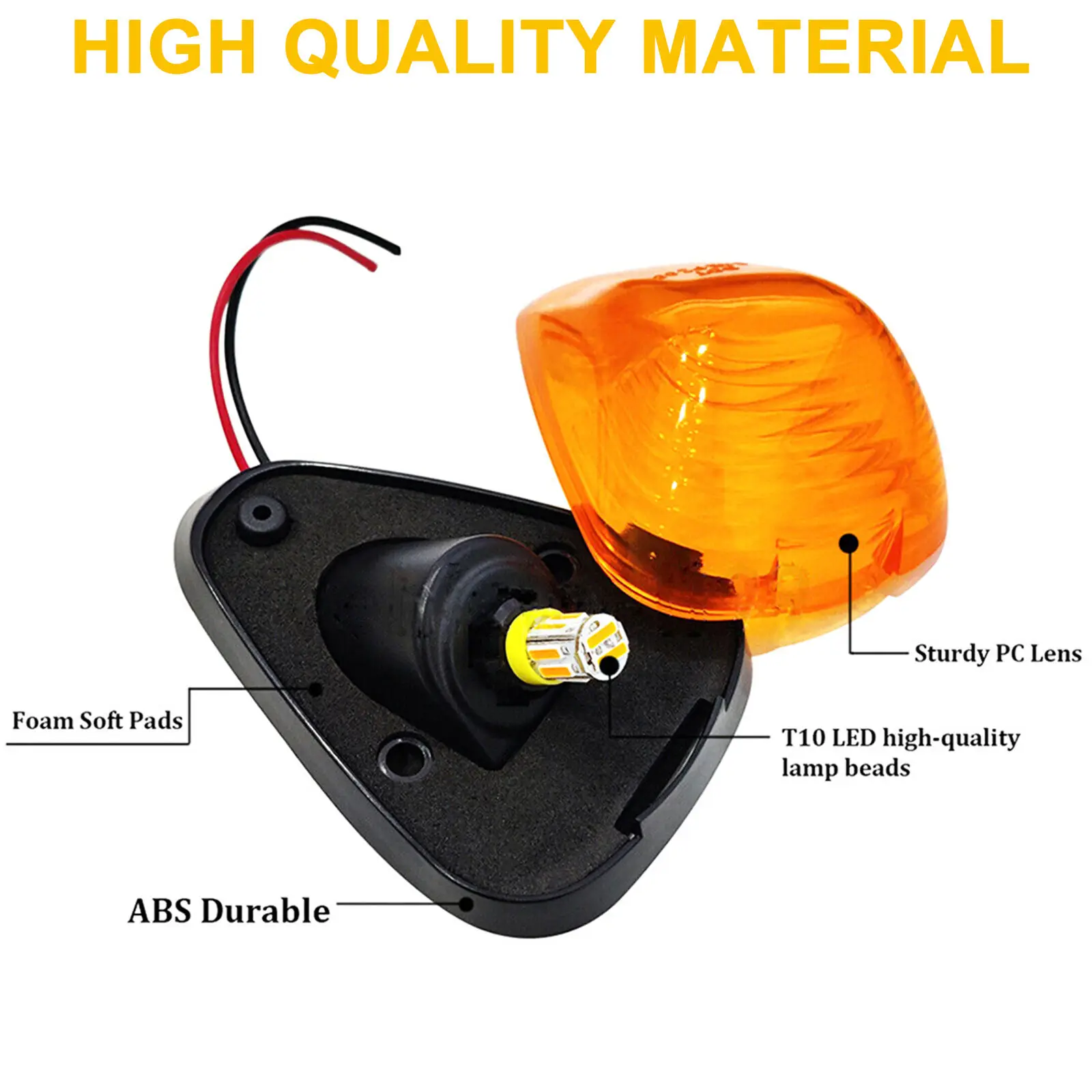 Imagem -05 - Luzes de Corrida para Ford Cab Roof Marker Top Clearance Lights Super Duty Pickup Trucks 10led F250 F350 F450 F550 F750 Pcs