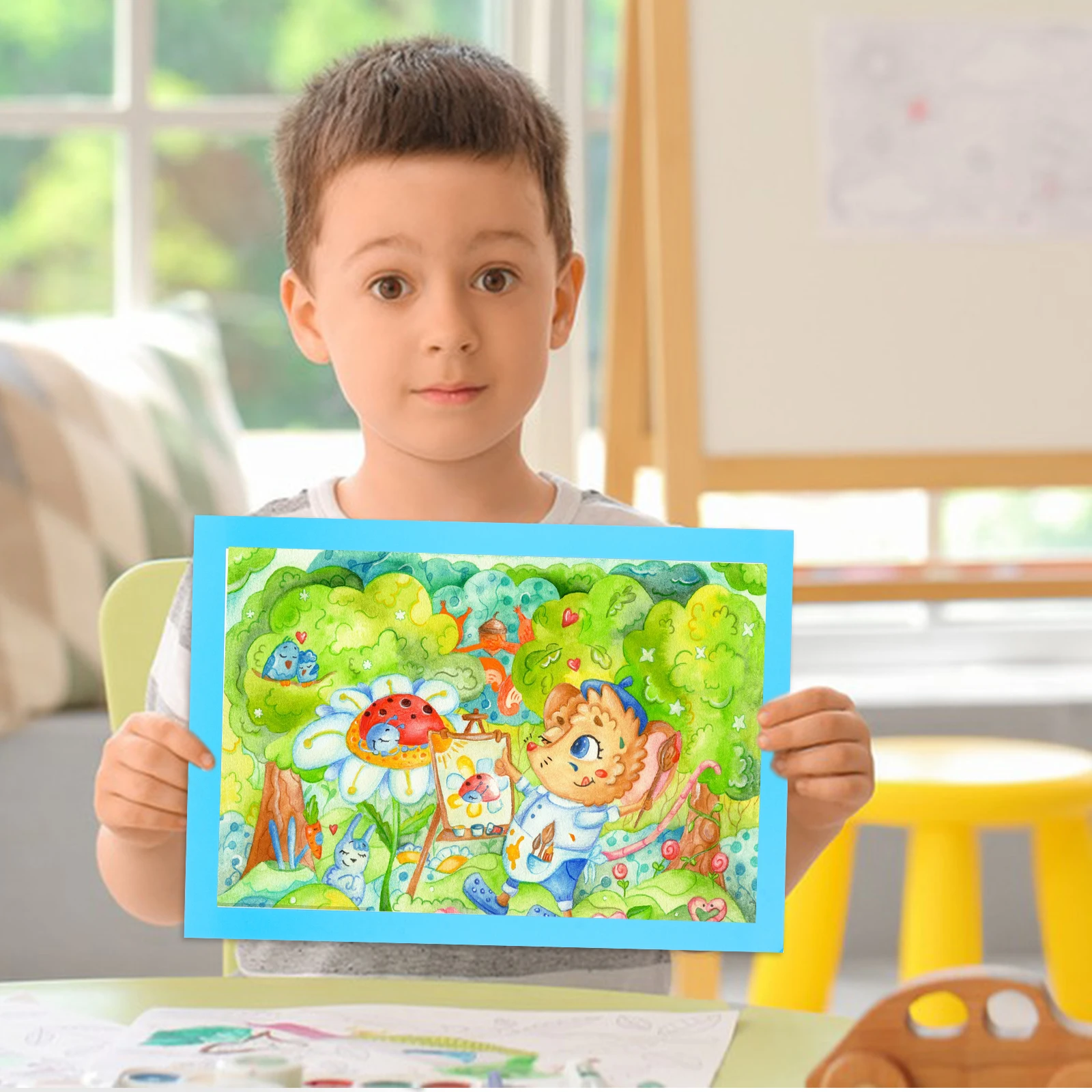 10 أوراق من البطاقات اللوحة سميكة فارغة ورقة ورقة لرسم رسم الحرف اليدوية ورق الرسم DIY بها بنفسك الورق المقوى