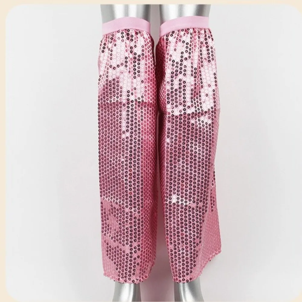 New Sequins Leg Warmers Party Dress Glittering Knee High Leg Socks Cosplay Punk Hip Hop Leg Sleeves Gift