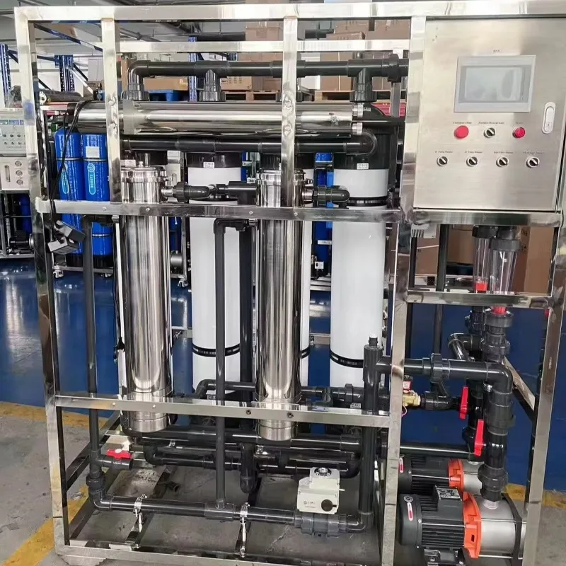 Professional Industrial Ultrafiltration Plant 6000L/Hour Water Treatment System PLC Engine Pump Stainless Steel 304 24/7