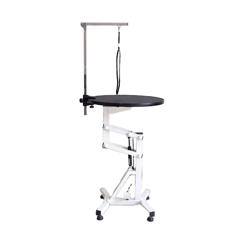 Eco-Friendly Recharge Lifting Dog Grooming , Round Anti-Hair   top with Iron Tool Rack for Pet Hair Trimming