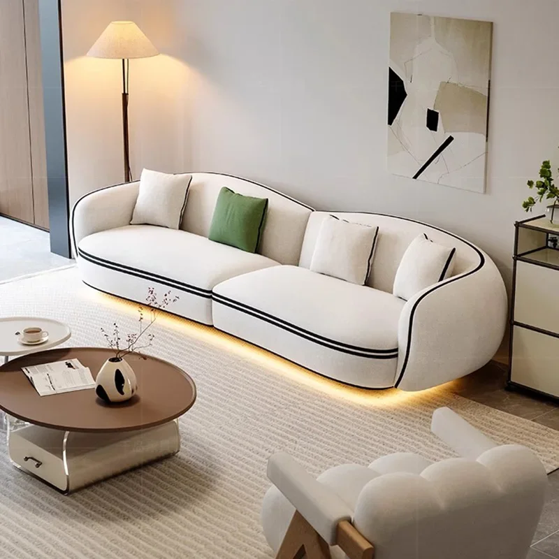 White Cloud Living Room Sofas Nordic Air Single Modern Outdoor Sofa Replica Bedroom Designer Balcony Muebles Salon Furniture