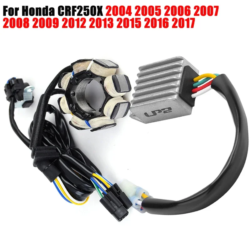 

Regulator Rectifier Stator Coil For Honda CRF250X CRF 250X 2004 2005 2006 2007 2008 2009 2012 2013 2015 2016 2017 SH728AA