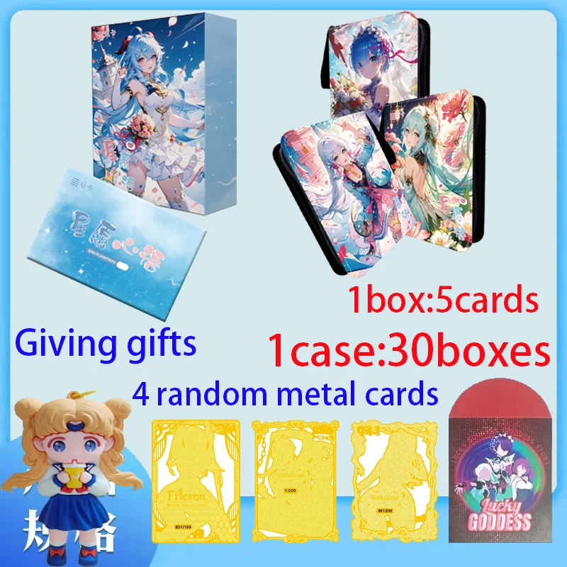 New A6 Size Goddess Card Star Wish Heart Language Board Doujin Booster Box Hobby Game Card Spicy Rare Card LSP SSP SSR Toy Gifts