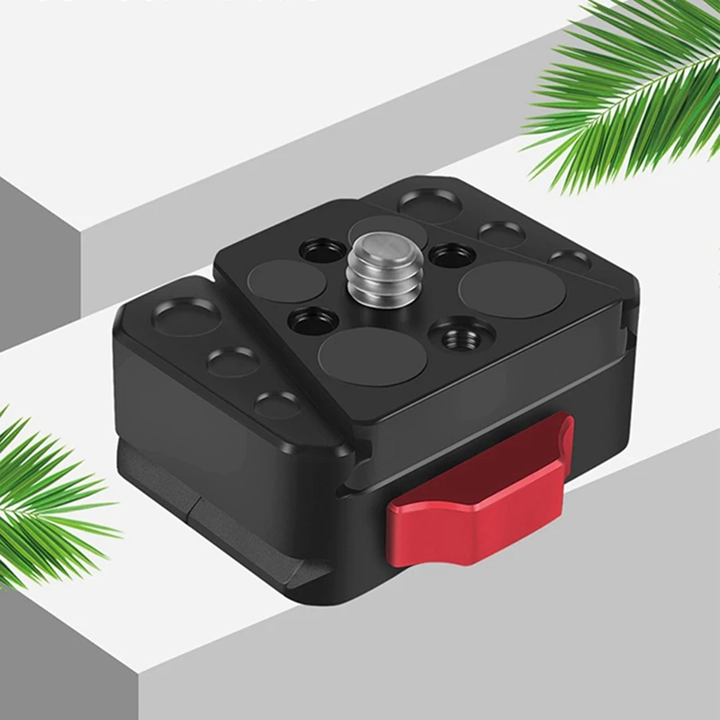 손떨림 방지 퀵릴리즈 베이스 1/4, 범용 V형 퀵릴리즈 플레이트, 스포츠 카메라 퀵릴리즈 브래킷