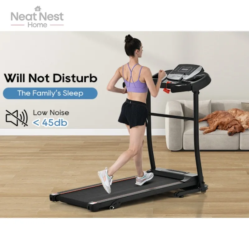 

NEW Home Folding Treadmill with Pulse Sensor, 2.5 HP Quiet Brushless Motor ,Walking Pad Treadmill Under Desk with Remot