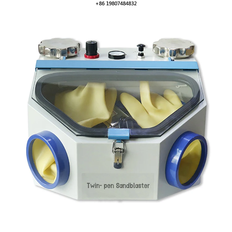 Sandblaster with Two Pens JG-218  Dental Sand Blaster Portable Sand Blasting Machine Price Dental Lab