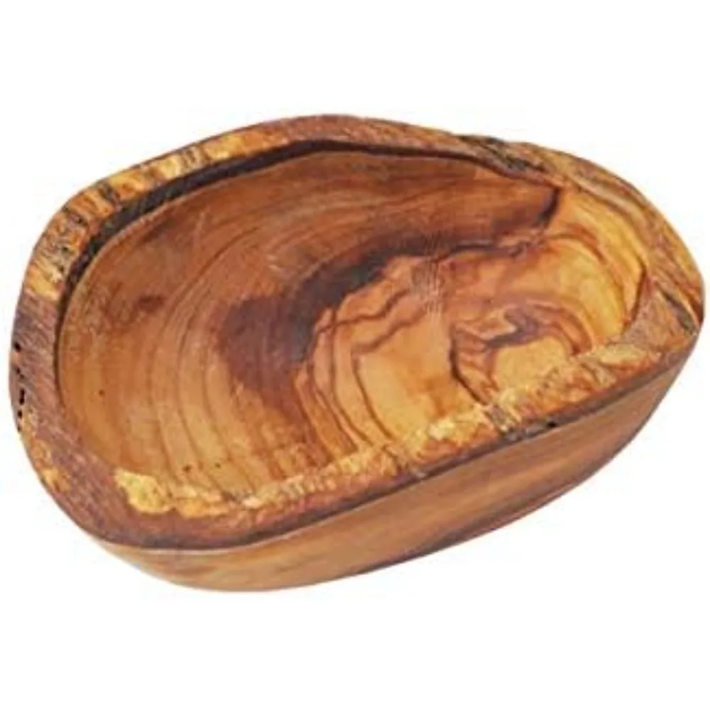 cuenco de inmersión de madera de oliva - rústico. Cuenco de madera de oliva para inmersión de aceites, condimentos, cuenco para aperitivos, plato tapas. hecho a mano en tunísia.