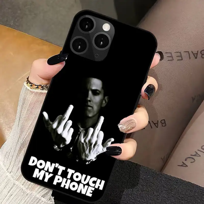 Rapper Eminem America Phone Case For iPhone 11 12 Mini 13 14 PRO XS MAX X XR 6 7 8  Plus Shell image 2