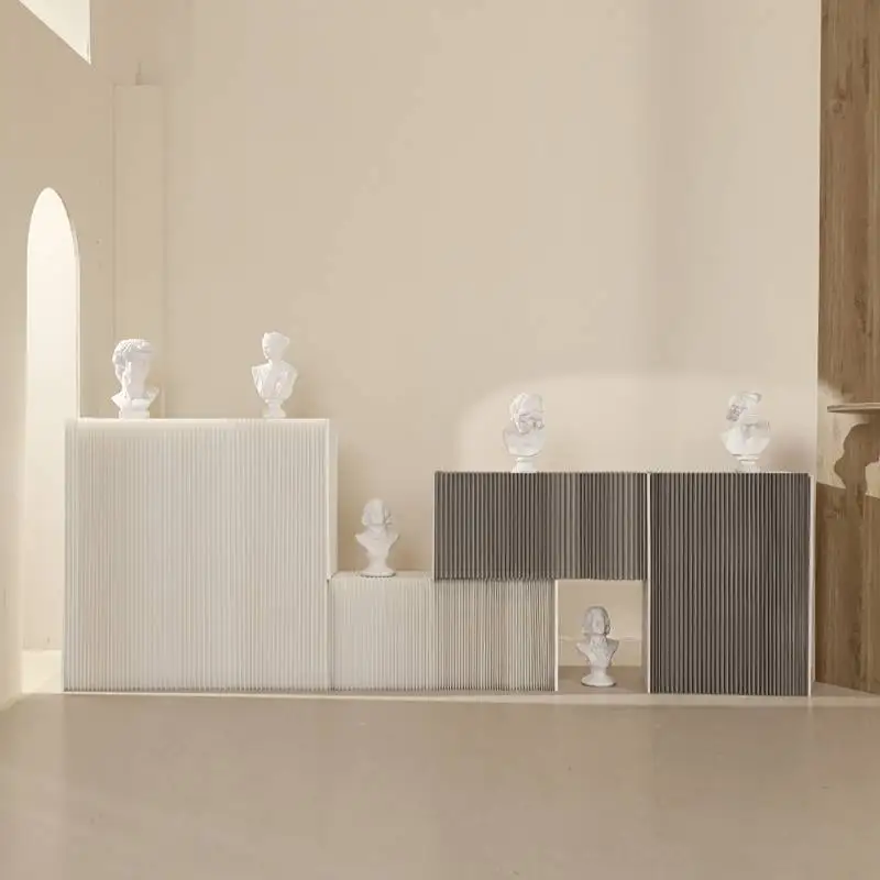 Folding Zhongdao Platform Shelf Display Rack Movable Display Cabinet