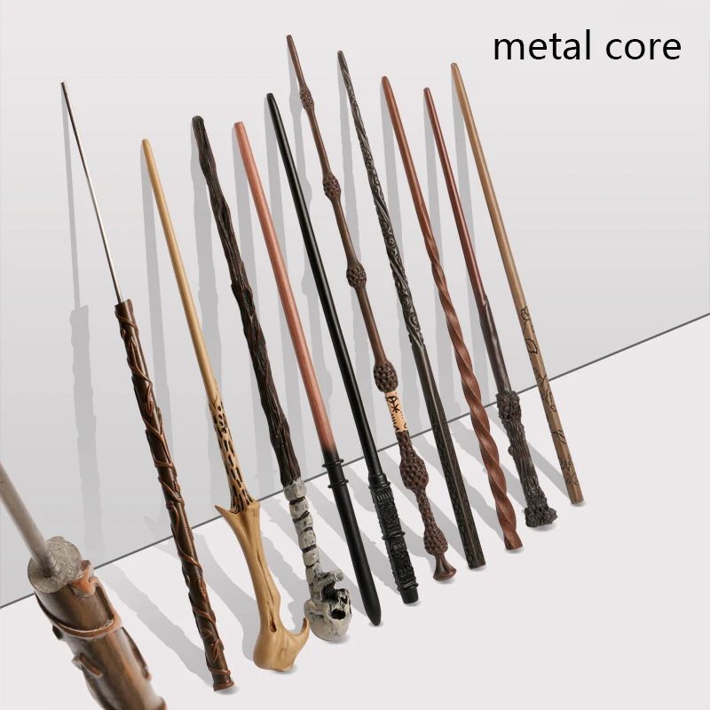 27 Kinds Metal Core Magic Wands Cosplay Malfoy Dumbledore Magical Sticks