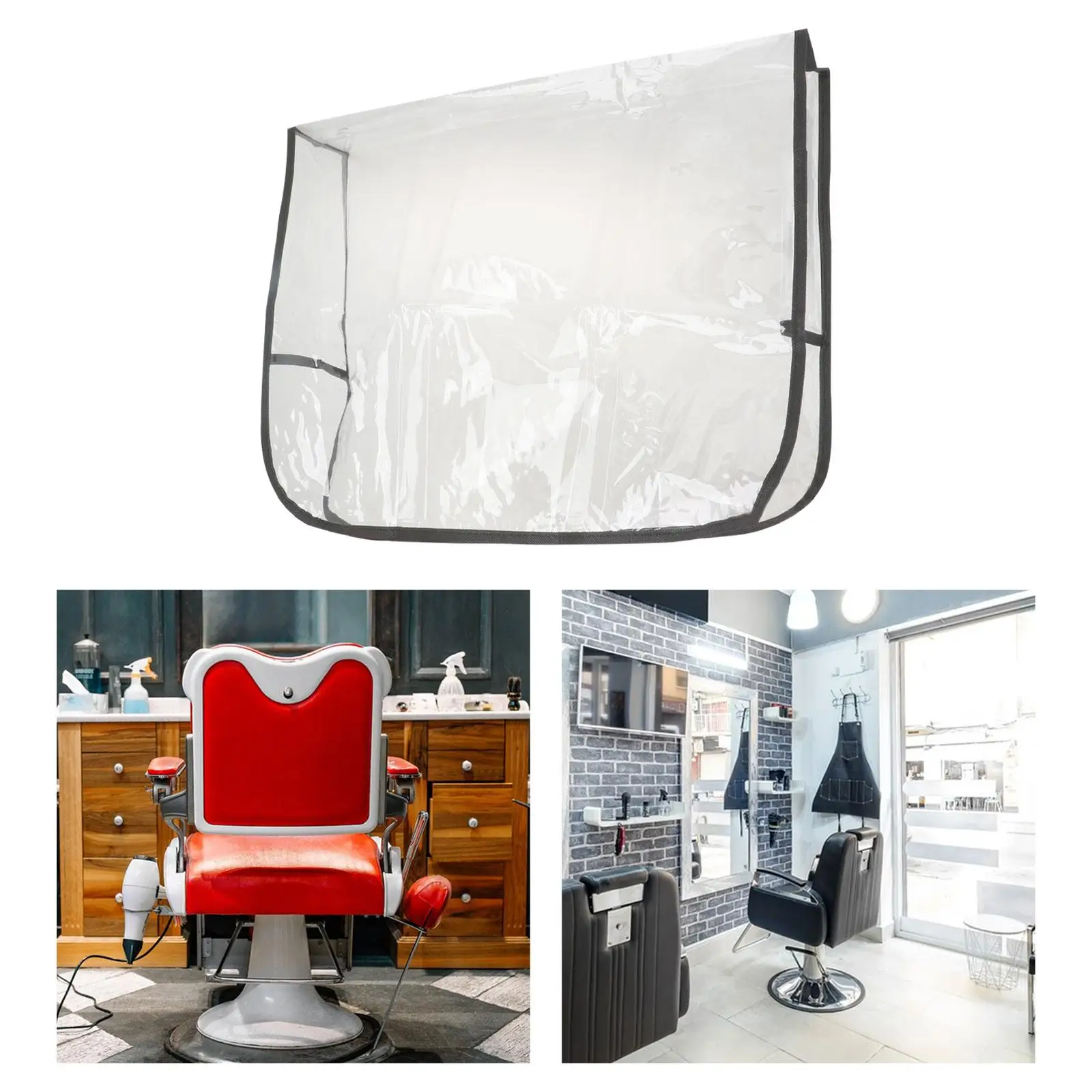 Salon Chair Back Cover Clear Hairdressing Backrest Cover Beauty Equipment Sturdy Multipurpose Styling Chair