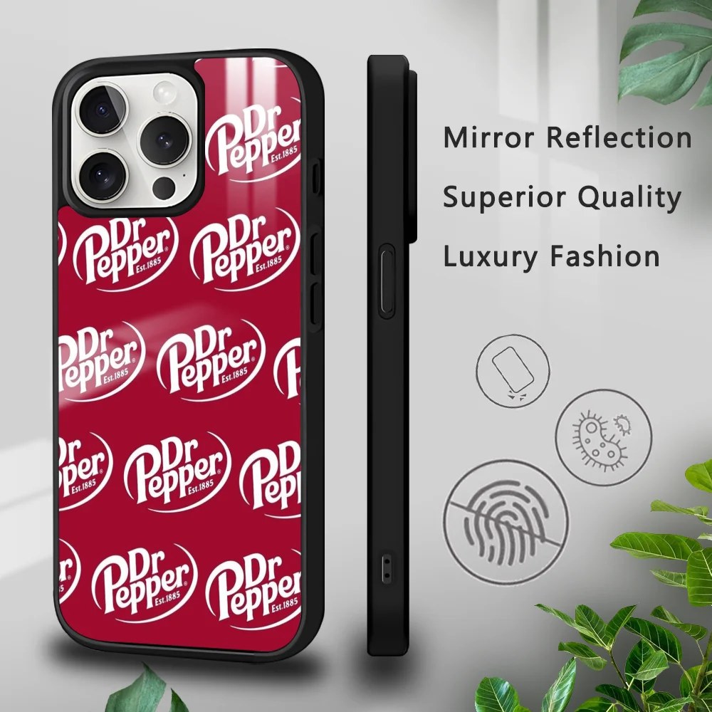 Cherry Drink D-Dr-P-Pepper Phone Case For iPhone 16 15 14 13 12 11 Pro Xs Max Mini Plus Celulares Hard Funda