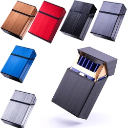 CHANCHAN-estuche abatible magnético de colores, caja de cigarrillos de 20 capacidades, bolsa de negocios, accesorios para fumar, 6 unidades