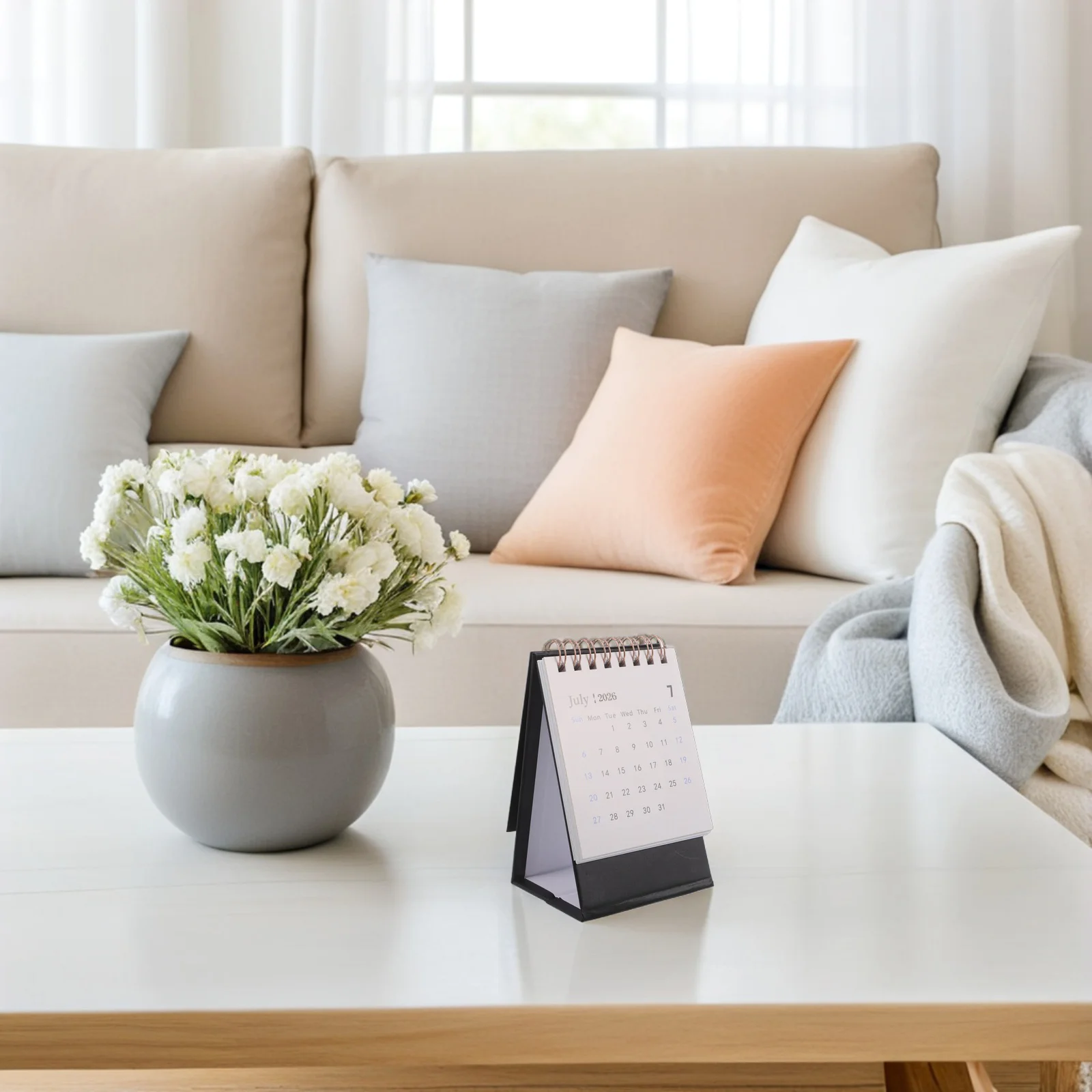 

Настольный календарь 2026 Mini Standing Flip Type для эффективного решения для организации дома в школе