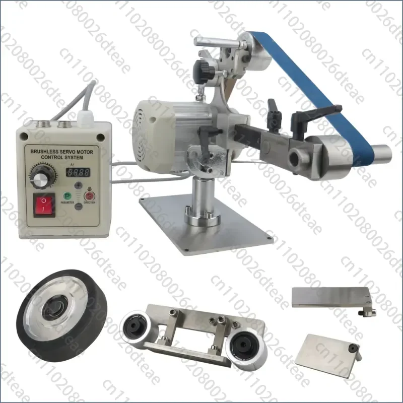Vertical/Horizontal Dual-Purpose Belt Sander, Grinder, and Knife Sharpener; Multifunctional, Stepless Speed Control, Deburring