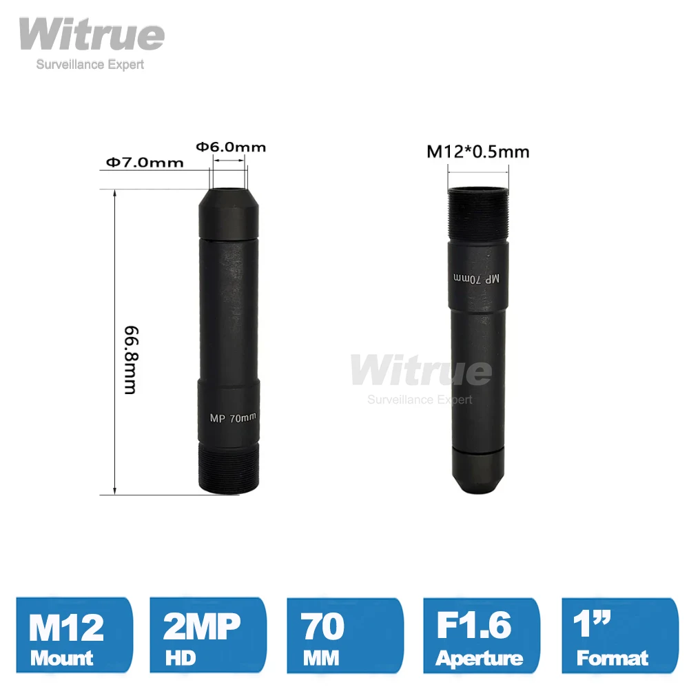 Witrue M12 pinhole 70MM CCTV Lens  1\