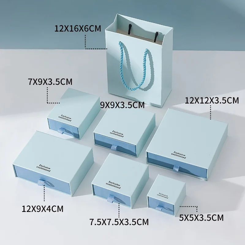 

30Pcs/lot Wholesale Slide Jewelry Drawer Box Multi-Purpose Packaging Storage Case For Ring Earring Necklace Bracelet Bangle