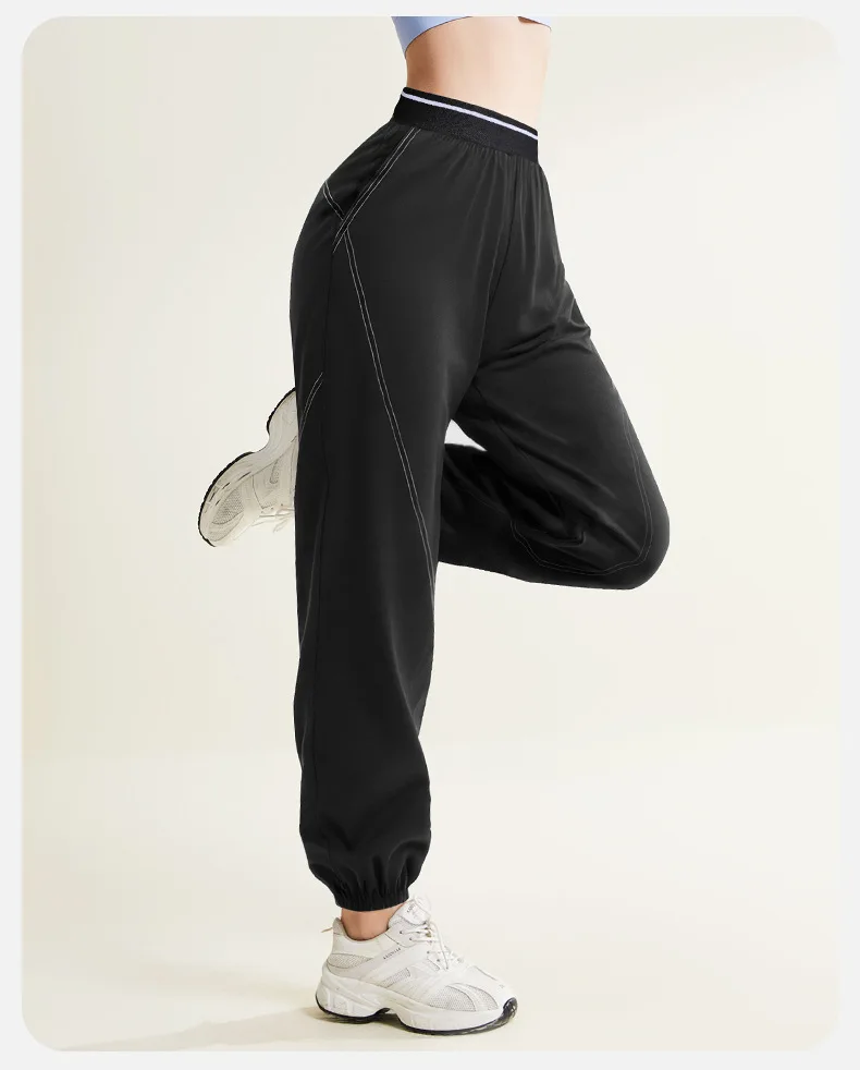 Frühling und Sommer Neue Damen Schnelltrocknende Hosen Dünne Leggings Sportliche Hosen für Paare Atmungsaktive Jogging-Trainingshosen Mode – Detail 12