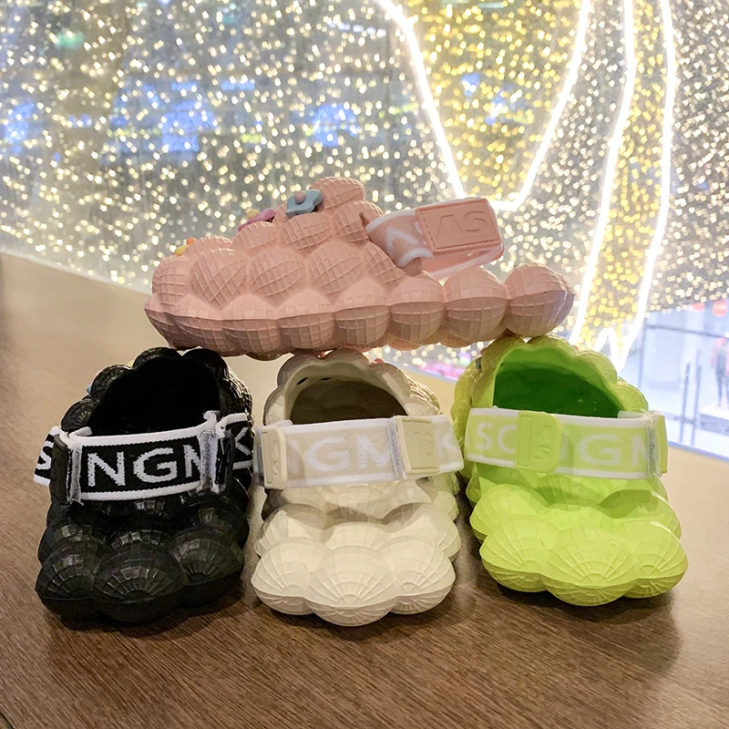 Glijbanen Kinderen Schattige Bubble Ball Kids Slippers Zomer Badkamer Peuter Glijdt Thuis Indoor Anti-Slip Sandalen Schoenen