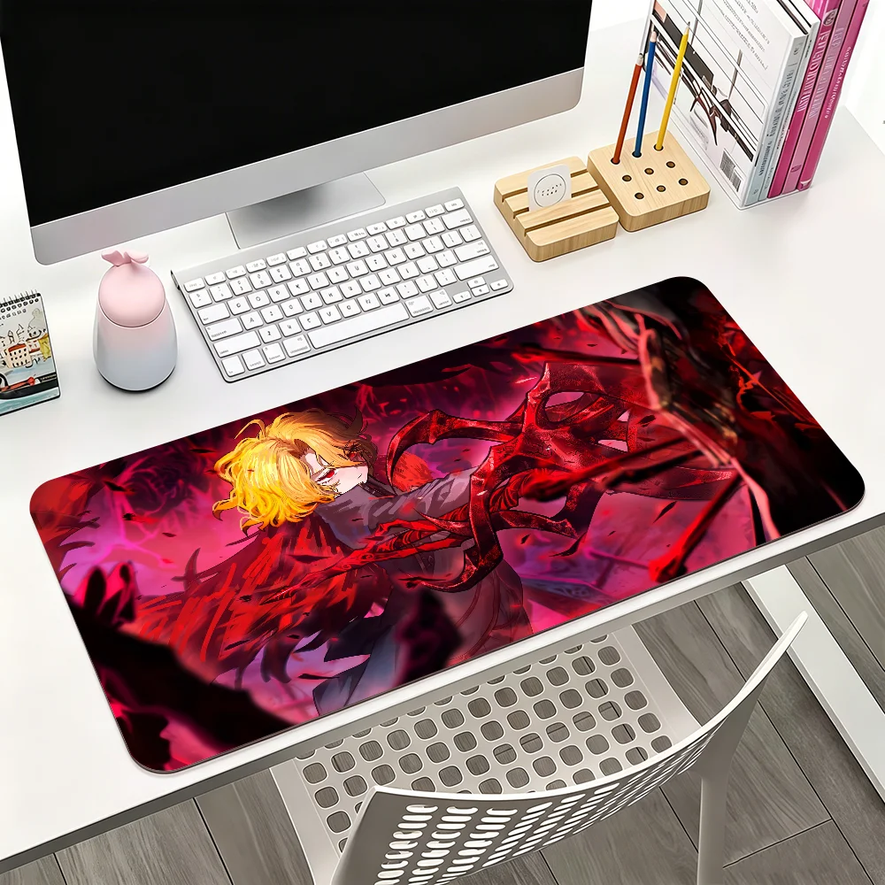 Game L-Limbus C-Company Mouse Pad Large Non-Slip Waterproof Mat Stitched Edge Keyboard Pad for Gaming Daily Office