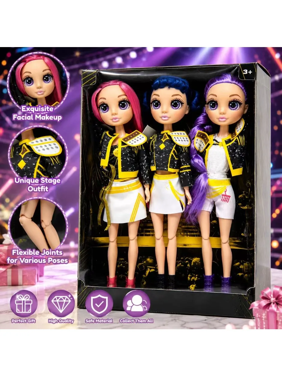 2026 Gorący Styl Muzyczny Demoniczny Zespół Figurka Anime Rumi Mira Zoey Figurka Akcji Lalka Cosplay Uroczy Prezent dla Dzieci na Urodziny (No music-5) — Zdjęcie 2 z 2