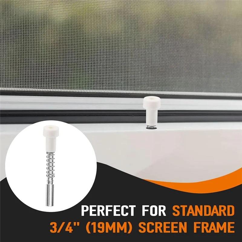 ABZV-Window Screen Replacement Plunger Pin Set 5/32 X 1-1/2 Inch-30Pack Window Screen Plunger Latch Set For 3/4" Screen Frames