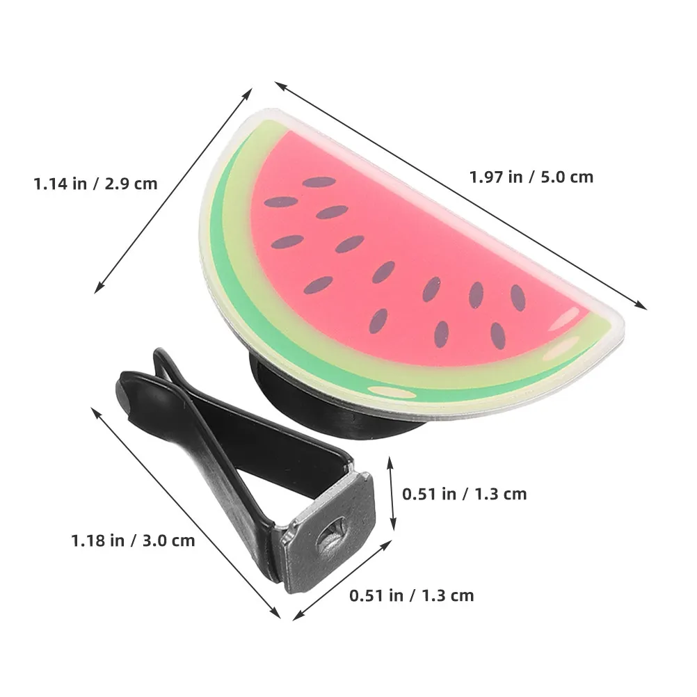 4Pcs Watermelon Car Air Freshener Clips Scented Vent Clip for Car Ac Outlet Cute Compact Fragrance Diffuser Auto Interior Decor