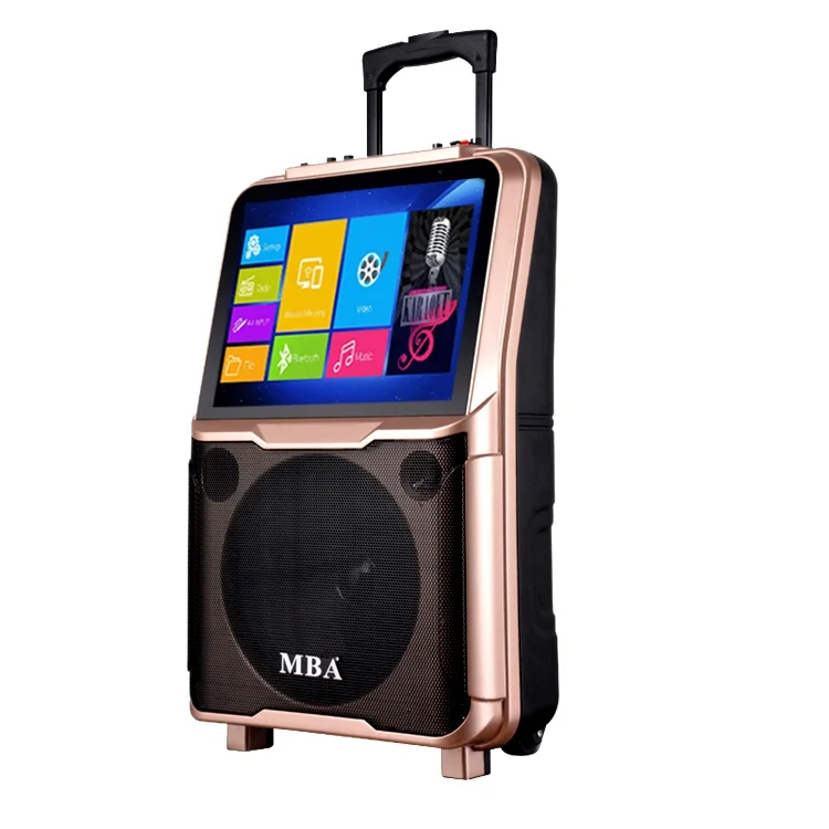 

Smart Karaoke Speaker RGB LED Touch Screen USB/SD/HDD/BT/WiFi Connectivity Compatible Android System Mobile Phones Computers