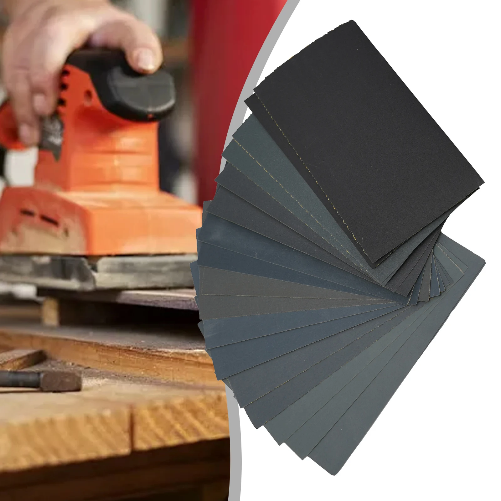 18Pcs/Set Sandpaper 400 600 800 1000 1200 1500 2000 2500 3000 Grit Sand Paper Wet /Dry Sanding Paper Abrasive Tools