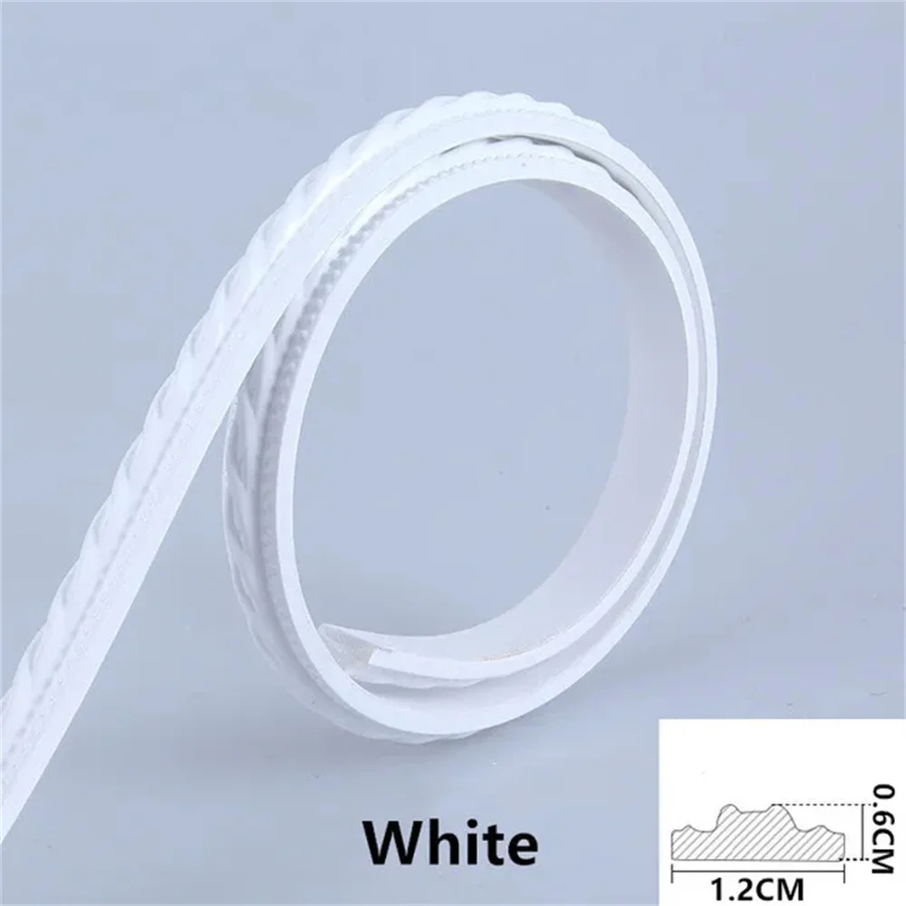 1m Elegant Faux Plaster PVC Decorative Trim - Waterproof Self-Adhesive Molding for Door Frames, Windows, and TV Walls