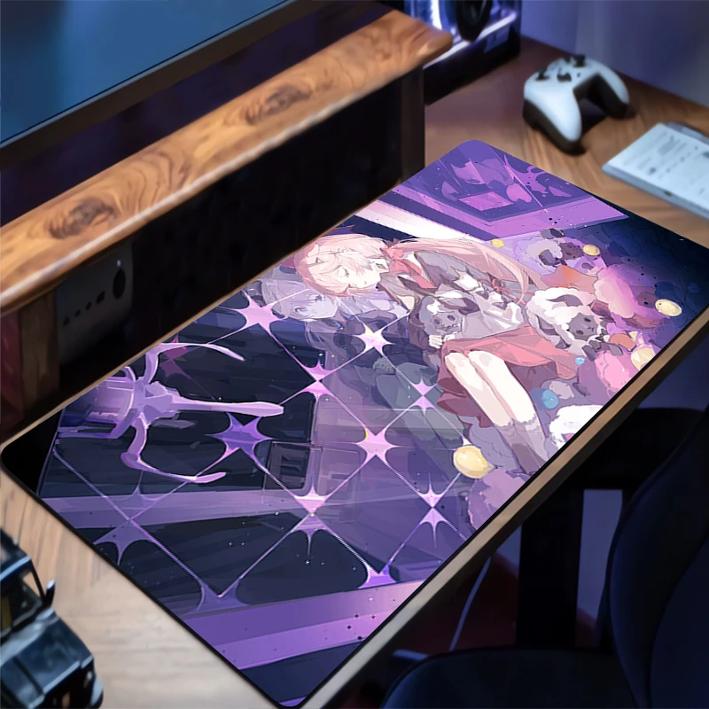 

Игровой коврик для мыши W-wuthering Waves Encore, настольный коврик, геймерский профессиональный коврик для мыши премиум-класса, аксессуары для управления скоростью, коврик для клавиатуры