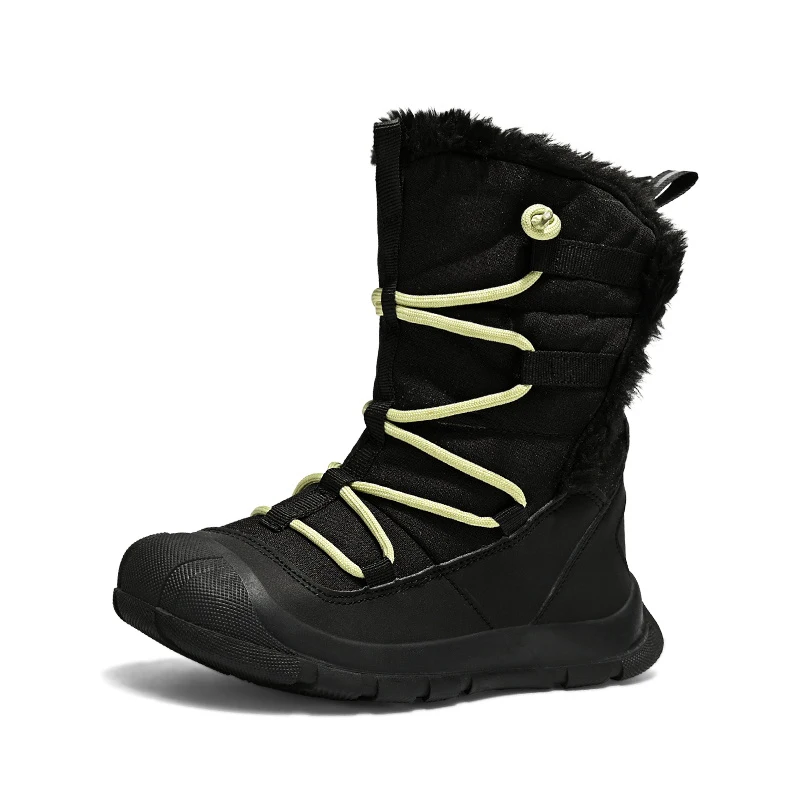 

Baby Princess High-top Cotton Shoes Girls Boys Plush Waterproof Boots Comfortable Warm Children Snow Boots