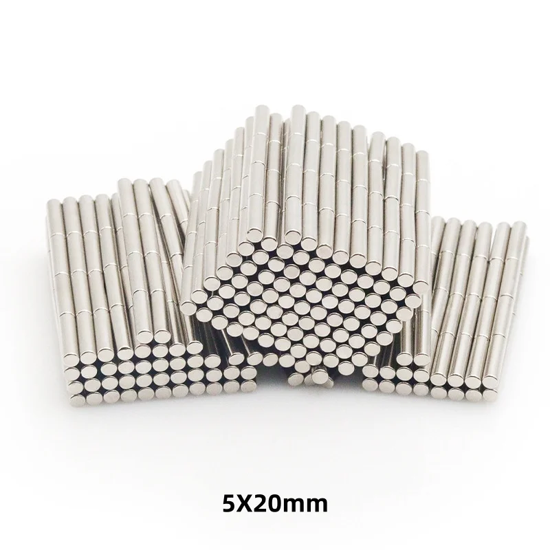 Image of 5x20mm Starker Neodym-Magnet 5X20 mm Zylindrischer Runder 5*20mm Magnet Starker Magnetischer 5mmx20mm