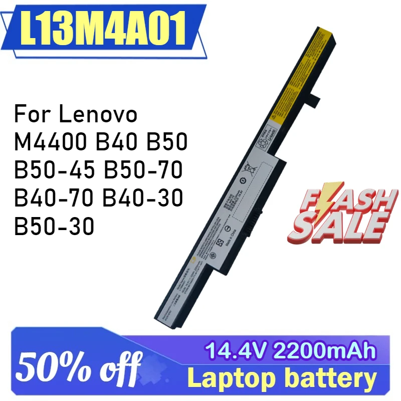 

L13M4A01 14.4V 2200mAh 32Wh Laptop Battery Replacement For Lenovo M4400 B40 B50 B50-45 B50-70 B40-70 B40-30 B50-30