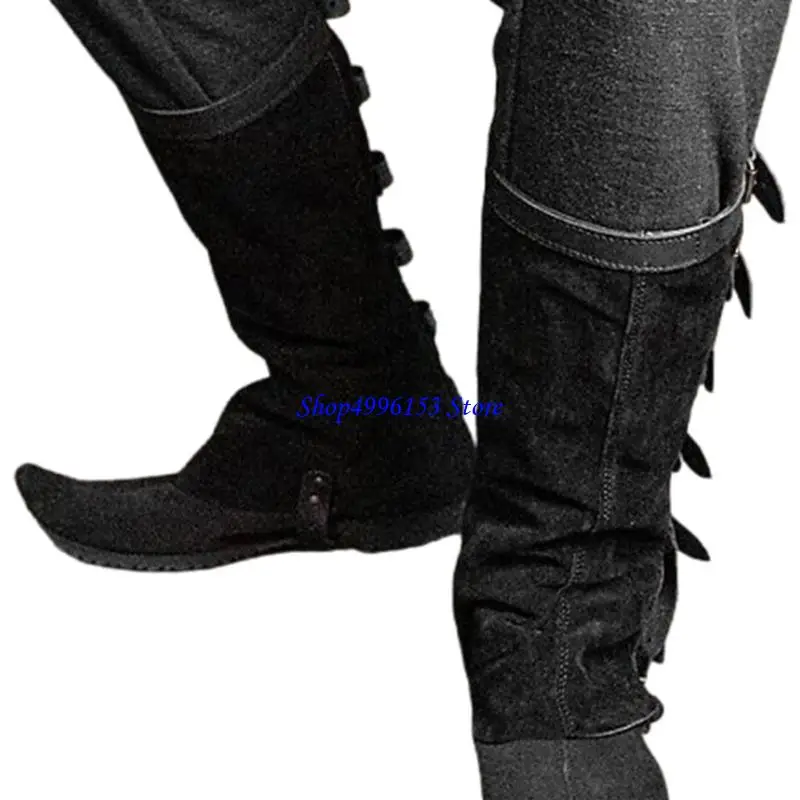Q0KE – guêtres médiévales, couvre-jambes chevalier, couvre-bottes Sterevunk, protège-jambes guerrier, accessoires