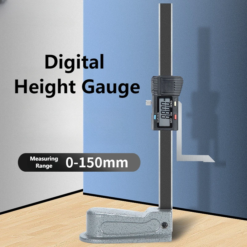 

0-150mm 0.01mm Digital Height Gauge Mini Stainless Steel Electronics Marking Gauge Calipers Measure Scriber Vernier Instruments