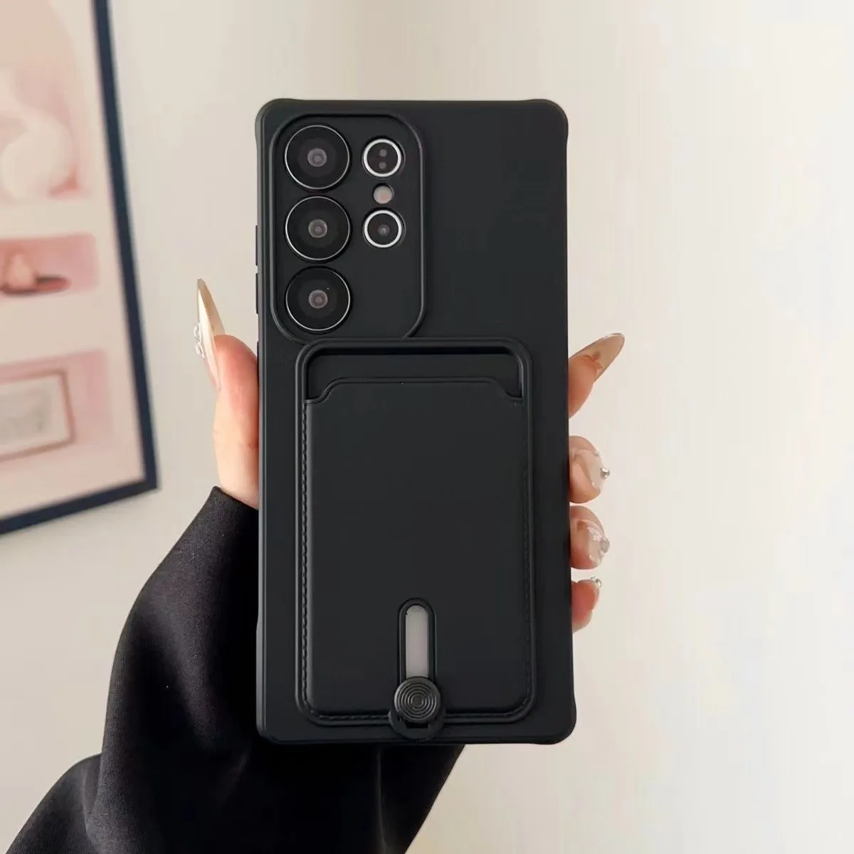 Kartenhalter Brieftasche Handyhülle für Samsung Galaxy S25 Ultra S24 Plus S23 FE A55 A56 A36 A06 A16 A07 A17 Silikon Soft Cover – Detail 2